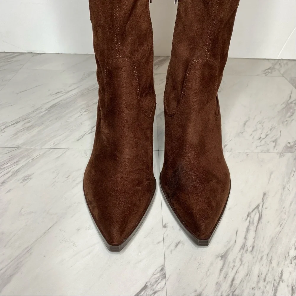Marc Fisher Onyse Brown Over The Knee Boot 9M